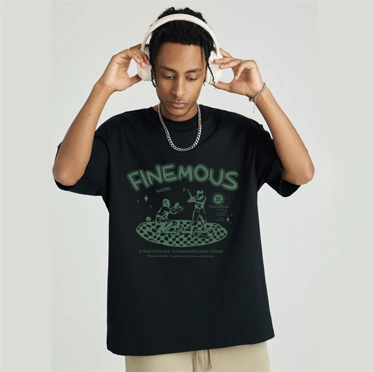 Tshirt Coton 250G Bangladesh Hip Hop T-Shirt Men Oversized Men Mens Summer Casual White Island 95 Polyester 5 Elastane Shirts