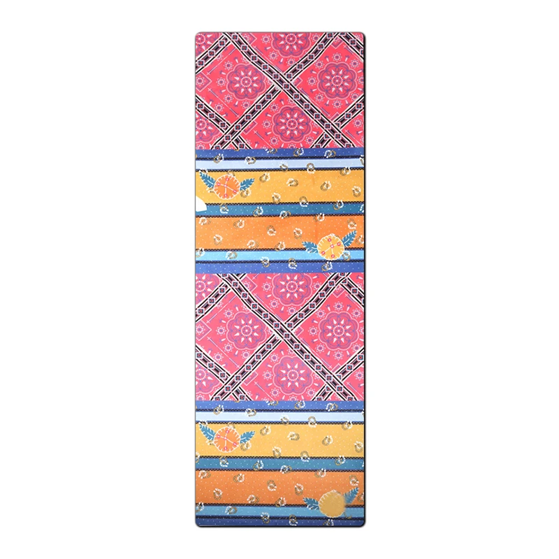 Gymnastic 1Mm Thick Real Rubber Tree Folding Recycled Microfibre Yoga Mat