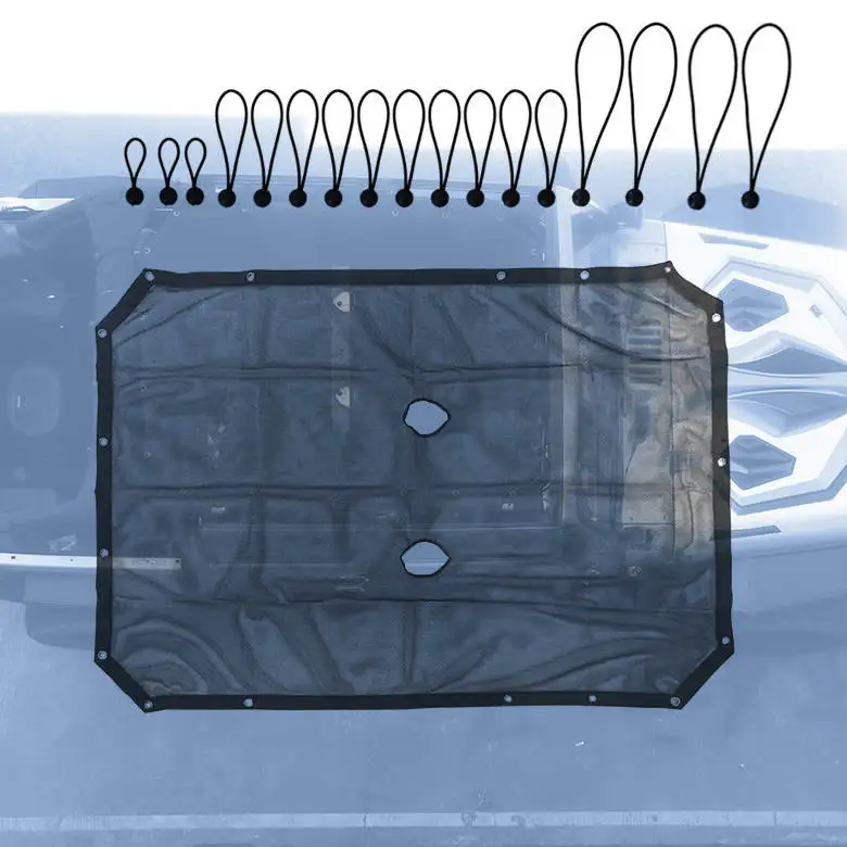 
LIYUAN jk Sun Shade Net Soft Top Full Front Rear Eclipse For Wrangler Sunshade Mesh UV Protection 