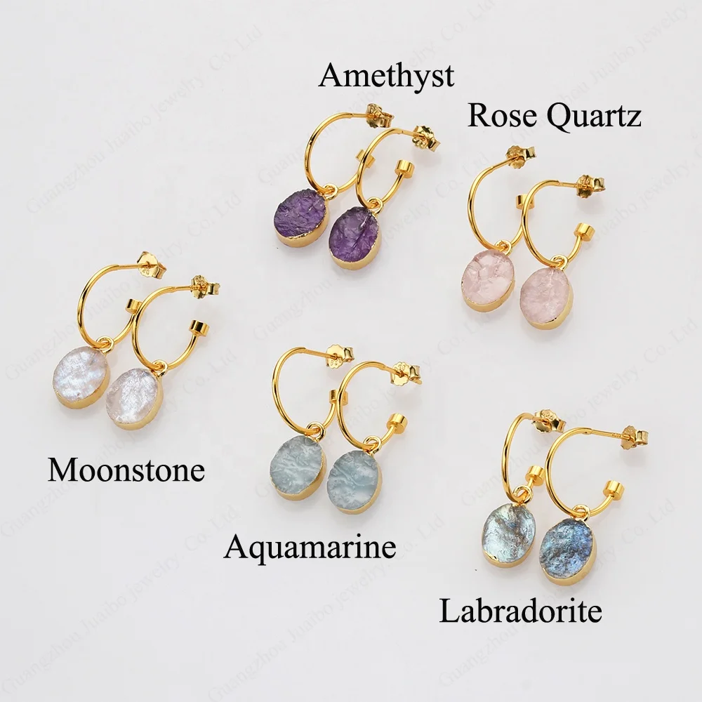 925 sterling silver raw crystal teacher earrings healing crystal gemstone mama new earrings 2023