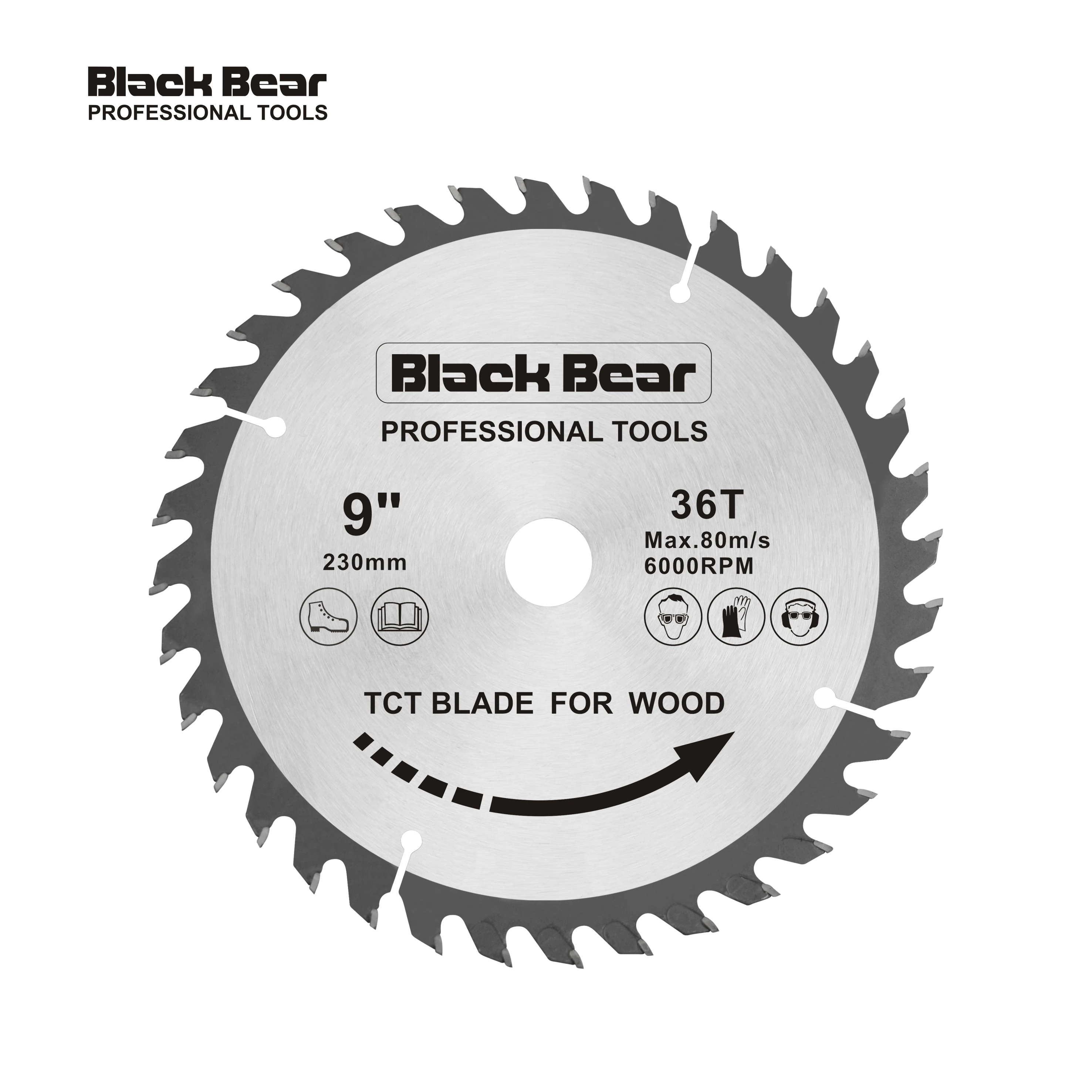 BLACK BEAR 9Inch  230MM Circular Saw Blades 40 Tooth For Wood tct saw blade circular tct saw blades