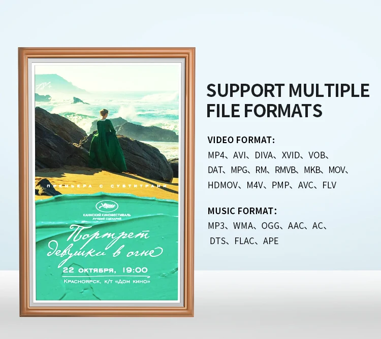 Download Digital Art Screen Smart Picture Nft Display Decorative Large Wifi Digital Photo Frame 32Inch For Gallery