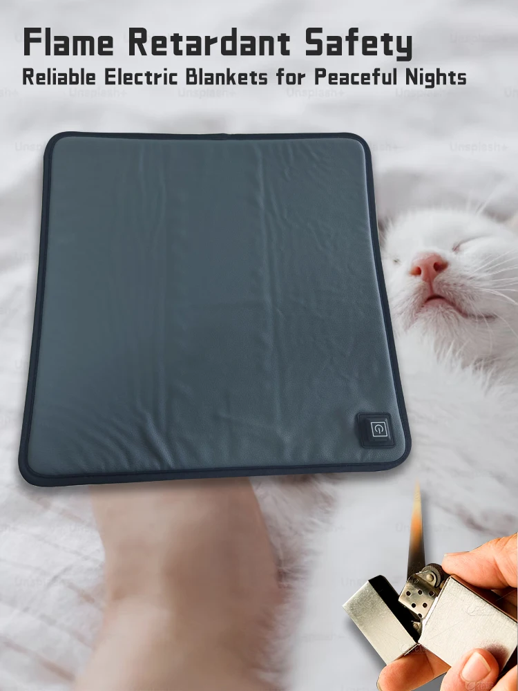 Waterproof USB Rechargeable Car Home Office Heated seat cushion pet Graphene Heating Pad Pain Relief Cover Heated Chair Cushion