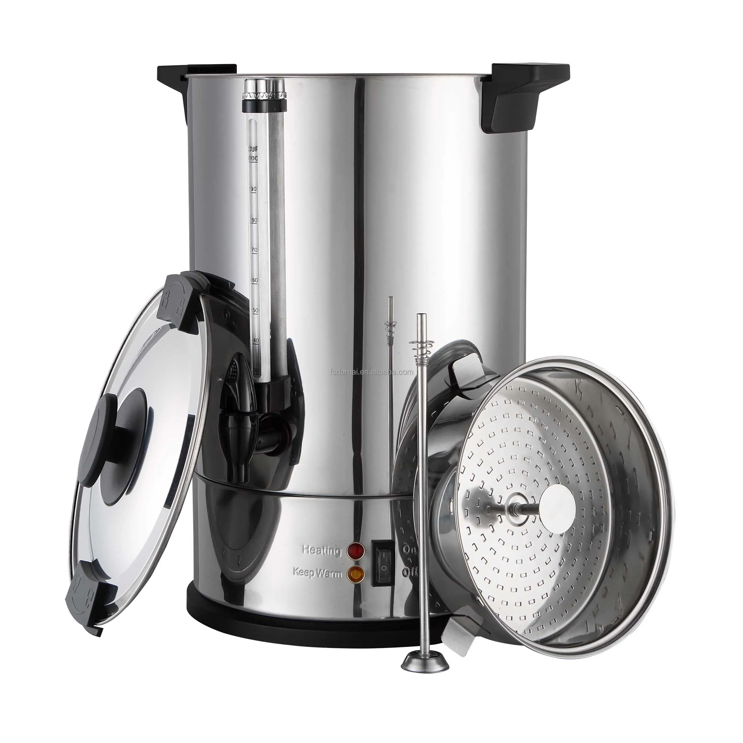 Factory price coffee urn 40-150 cups stainless steel coffee machine water heater coffee maker electric kettle for commercial use