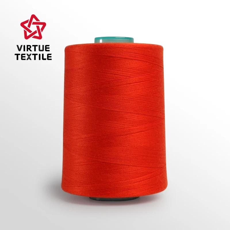 Poly Poly Core Spun Yarn hilo chino 40/2/3 5000y dyeing tube factory directly manufacturer for sewing