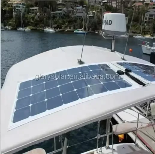 For Boats Sailboats Motorhome RV Car Yacht Caravans Lorry Trailer Cabin High Efficiency Semi Flexible Solar Panel Marine Panel
