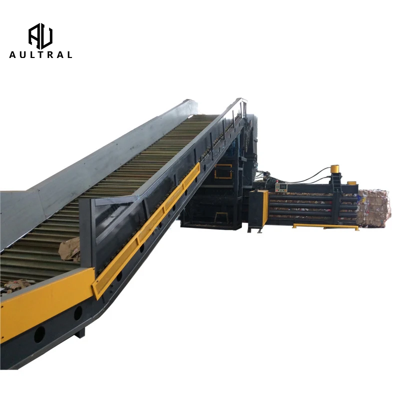 Cotton Bale Pressing Machine Waste Paper Bale Press Machine Horizontal Hydraulic Baler