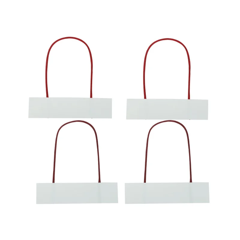 Environmentally friendly paper gift bag twisted wire handle recycling bag rope