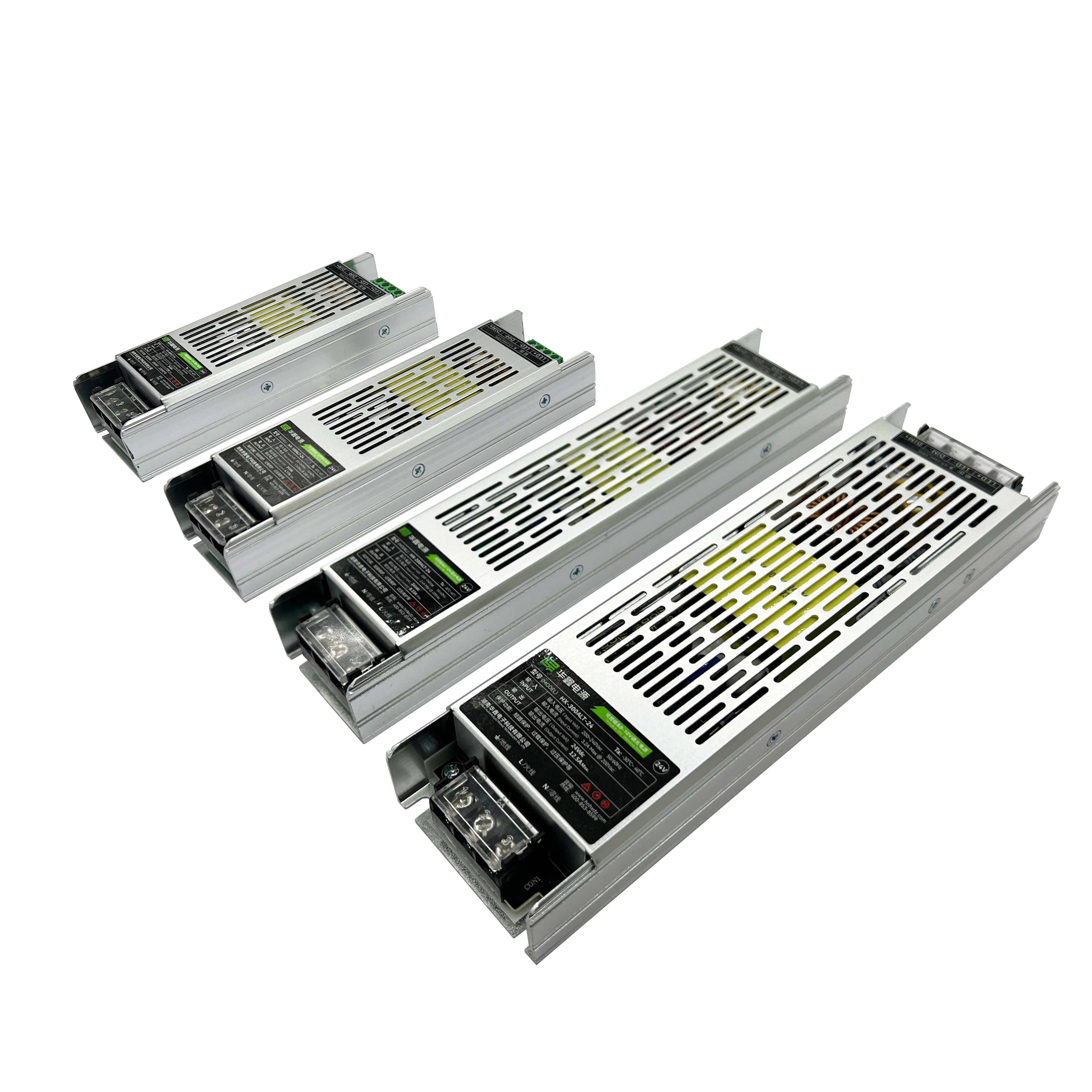 HX-300ALT-24 Triac & 0-10V 2 in 1 C/V slim LED Power Supply indoor 300W 12.5A 24V ac to dc LED dimmable transformer strip lights