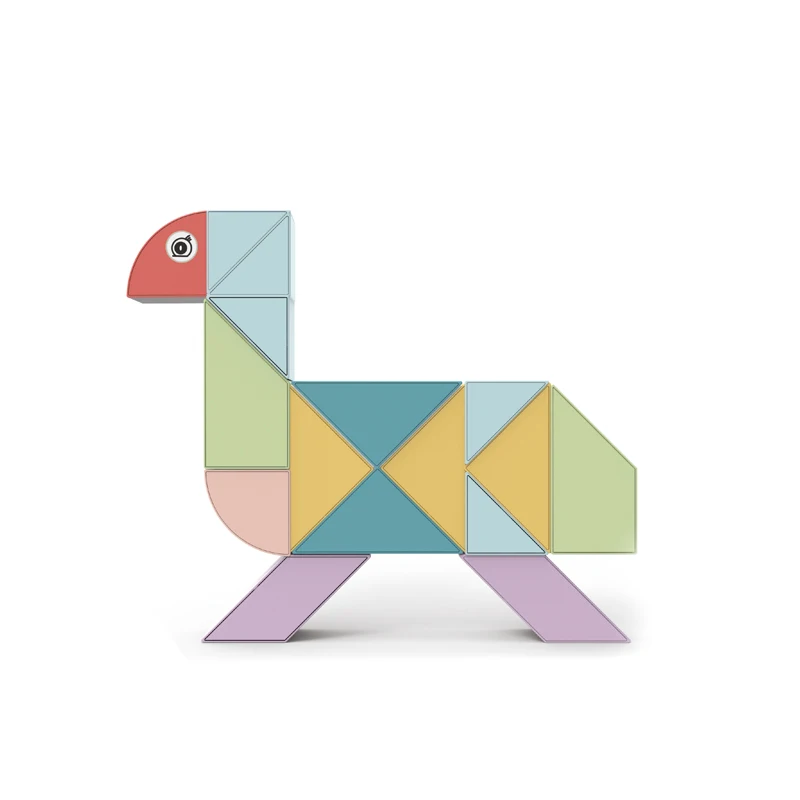 Plastic Brick Puzzle  Kids Stem Magnetic Block Wisdom Building Blocks Toys  3+ wisdom Education Creative