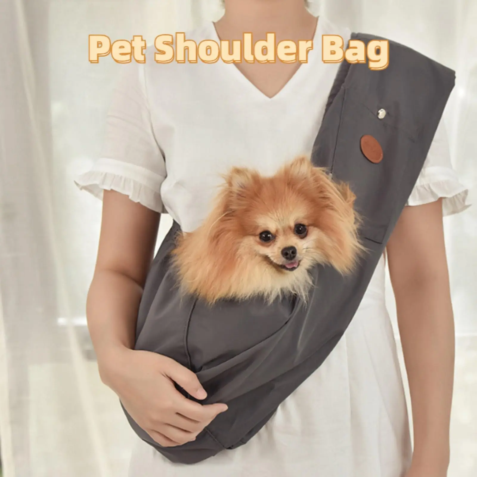 Outdoor Puppy Dog Cat Carrier Backpack Tote Bag For Walking Travel Hands-free Shoulder Bag Portable Dog Carrier