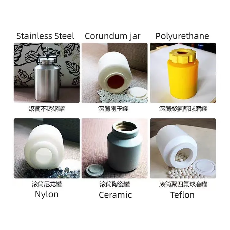 Small Ball Mill for Ore Mine/Chemical/Powder Fine Grinding Jar Miller 5-20L Laboratory Roller Grinding Ball Mill