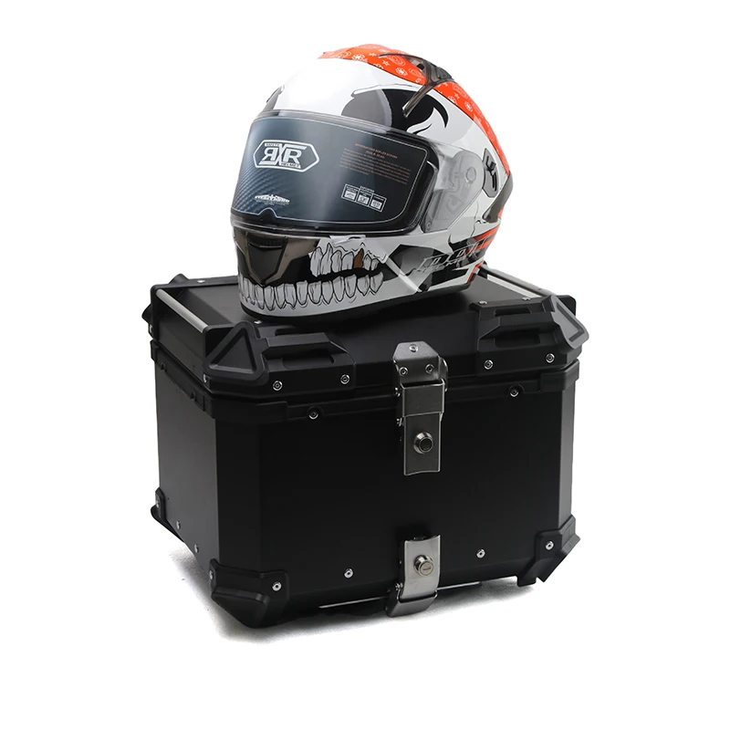 BK 45L bike luggage carrier jtan aluminum alloy side luggage pannier alloy top case motor trunk box motorcycle tail boxes
