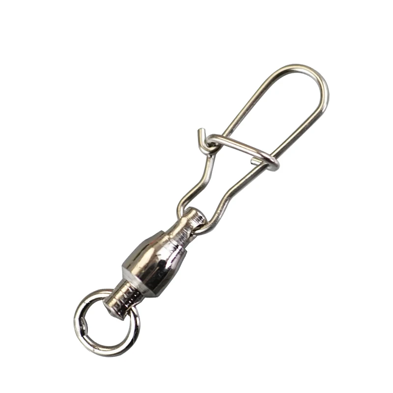 Custom Ball Bearing Rolling Swivels Stainless Steel Snaps Fishing Connectors Tackle