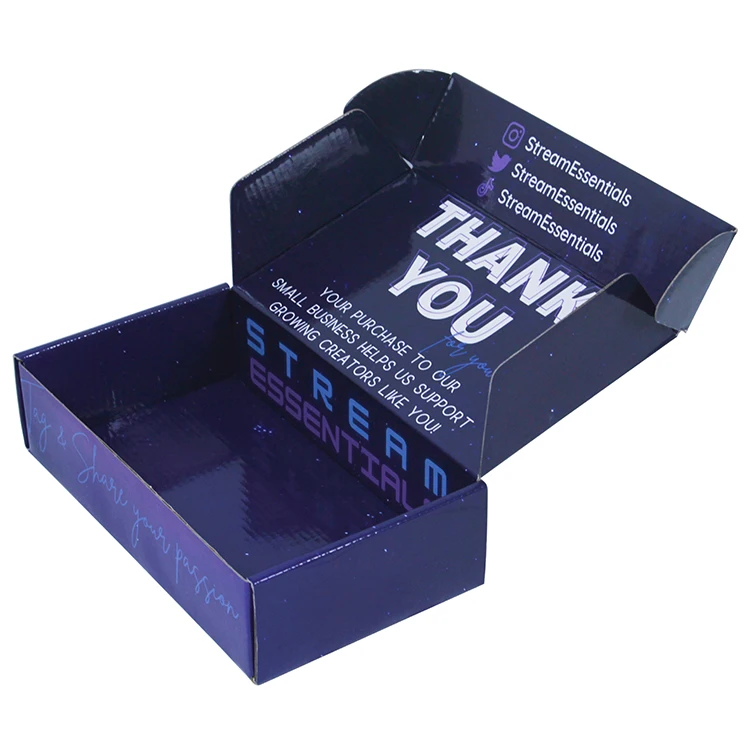 Custom Luxurious Clothing Shipping Paper Boxes for  T-shirt Clothes and Shoes Packaging with Logo