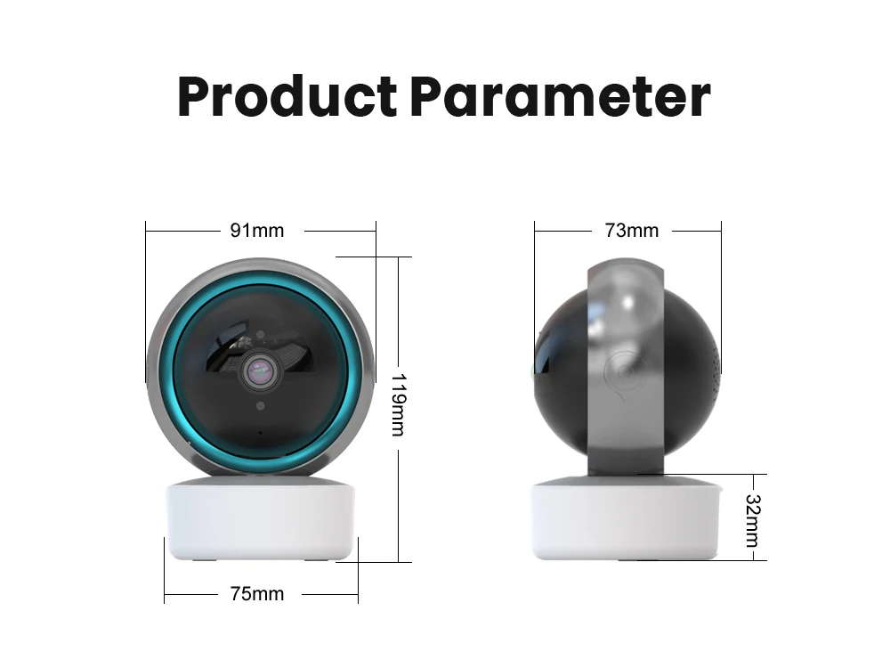 AVATTO WiFi 2MP IP-камера Tuya Smart Indoor Night VIsion двухсторонняя аудио смарт-сетевая