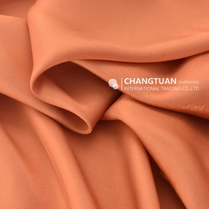 Wholesale Charmeuse Satin Fabric Shine Effect Rayon Satin Fabric For Dressmaking  Dresses Shirt Shiny Color Liquid Satin Fabric