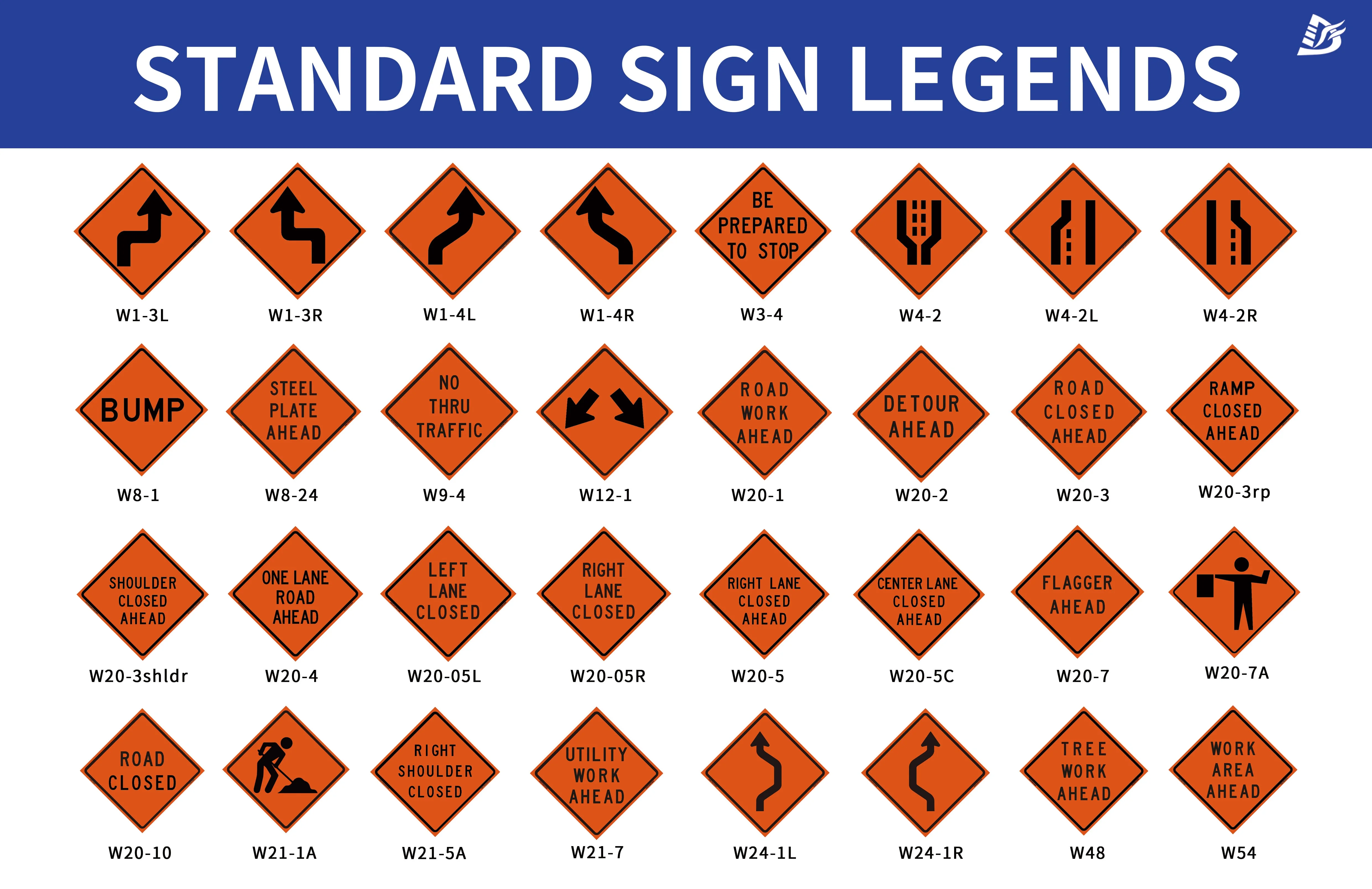 Reflective Flagger Symbol 48' Custom Vinyl Construction Road Utility Work Ahead Sign Roll Up Traffic Sign Stands