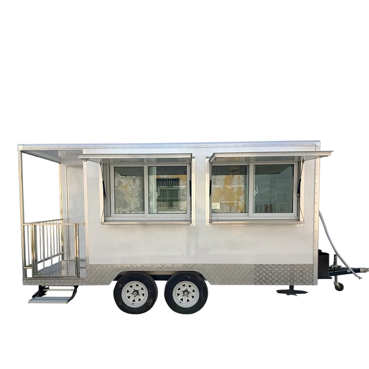 Mobile Kitchen Food Trailers Fully Equipped With Toilet Food Truck