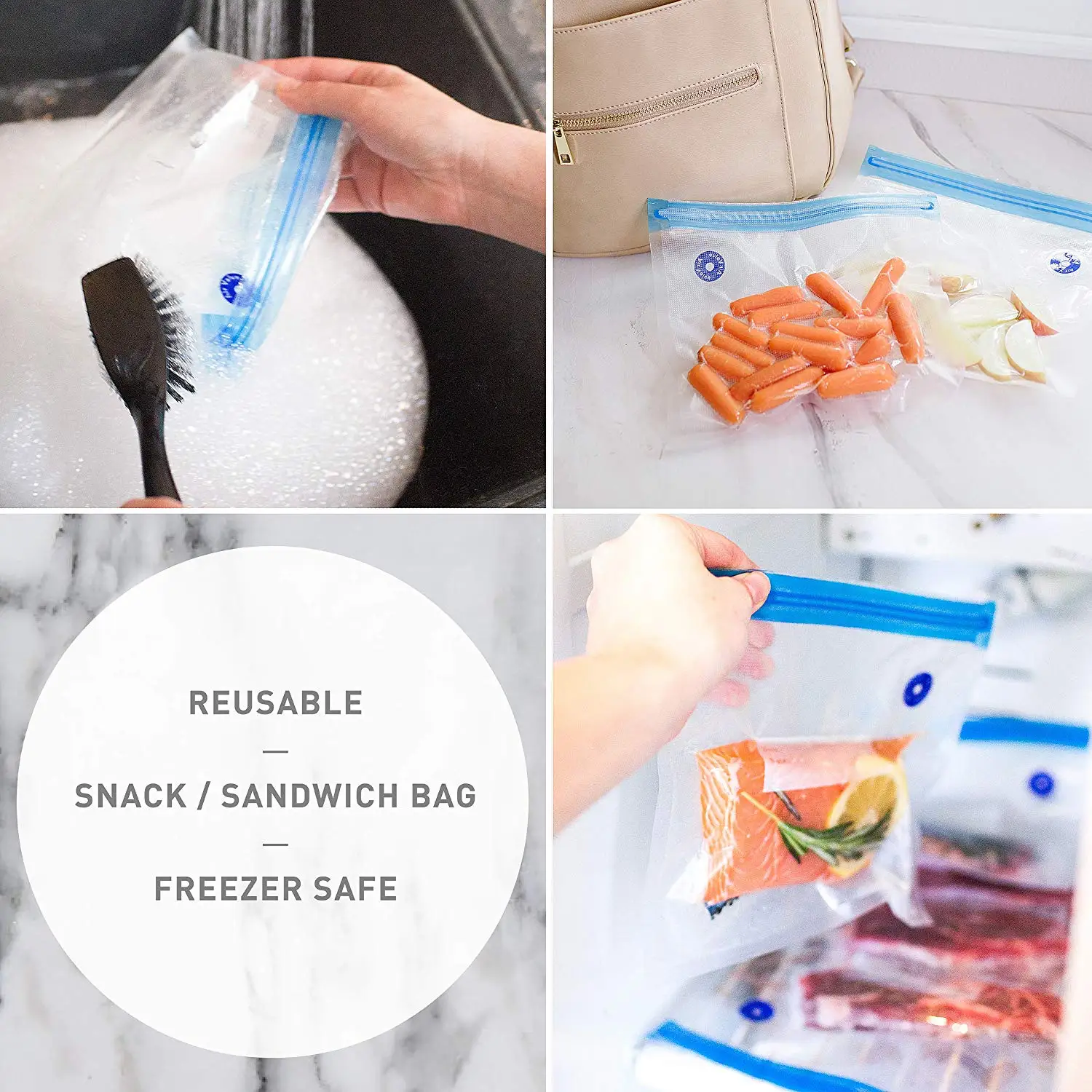 Customized Clear Vaccum Bag / Food Grade Vaccum Bags with Valve / Largre Vacuum Bags and hand pump
