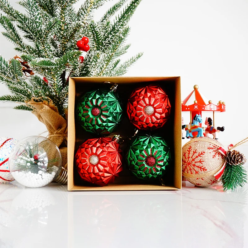 Customized decorations luxury christmas foam balls for christmas tree decoration