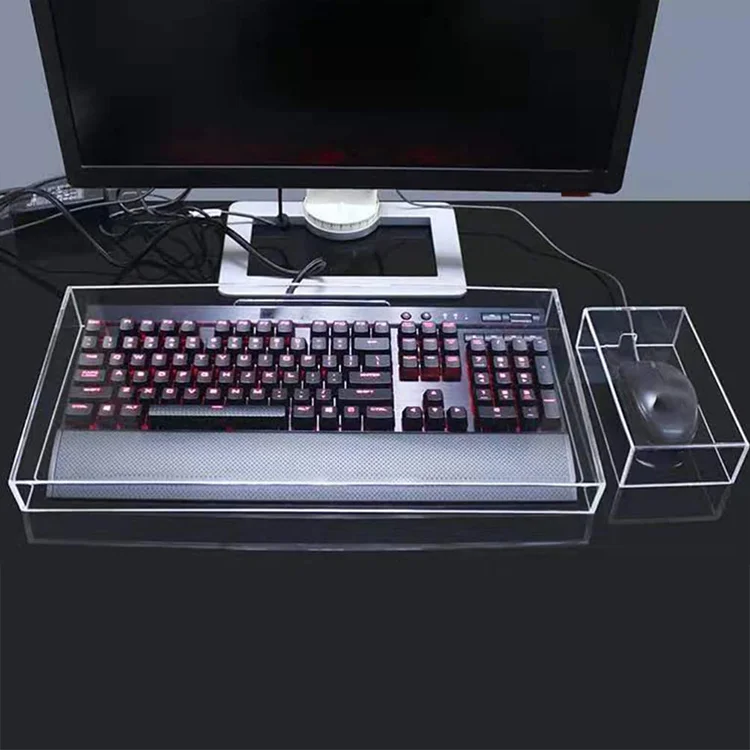 Пользовательский Прозрачный Акриловый пылезащитный чехол для механической клавиатуры