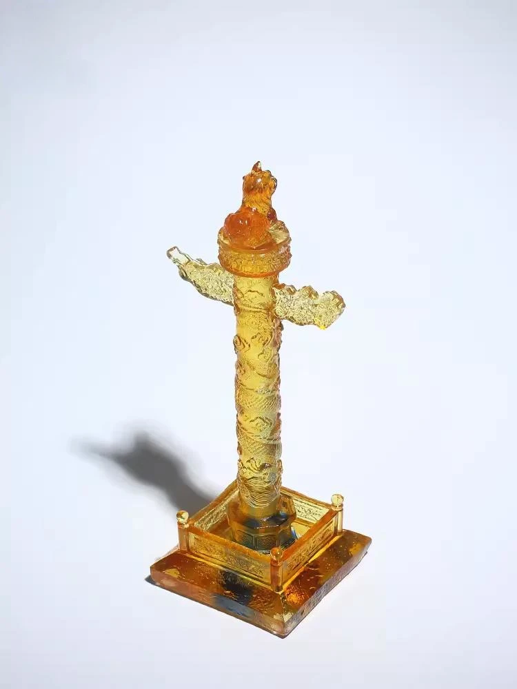 G131 Beijing Forbidden City Museum Cultural And Creative Travel Souvenirs Colored Glaze Crafts Huabiao Column Ornaments