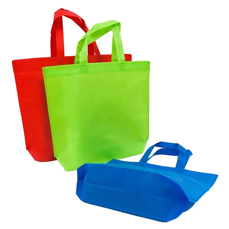 Customize Logo Stock Reusable Grocery Shopping Bag Eco-friendly Non-Woven Tote Bags