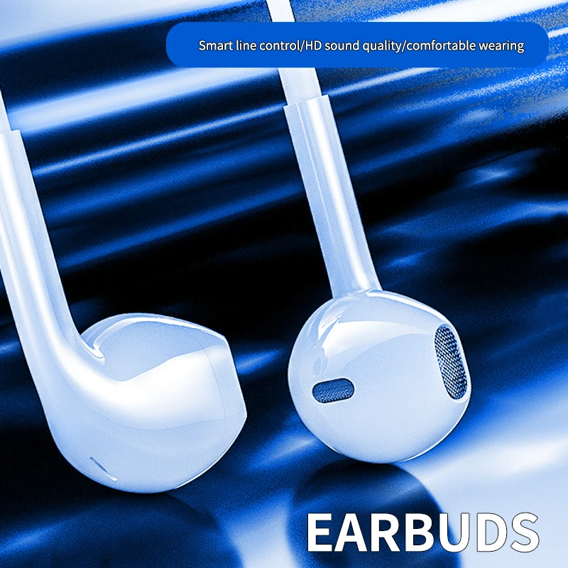 Wire TWS Earphones & Headphones with microphone Feature In-Ear Design for iPhone with microphone good price best quality