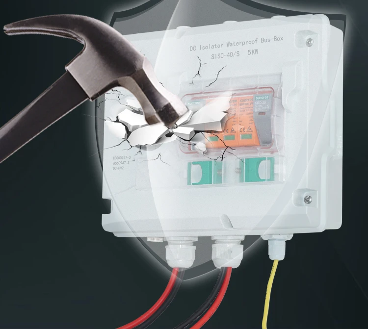 New design 1200V DC IP66 waterproof solar pv string array combiner box with isolator switch