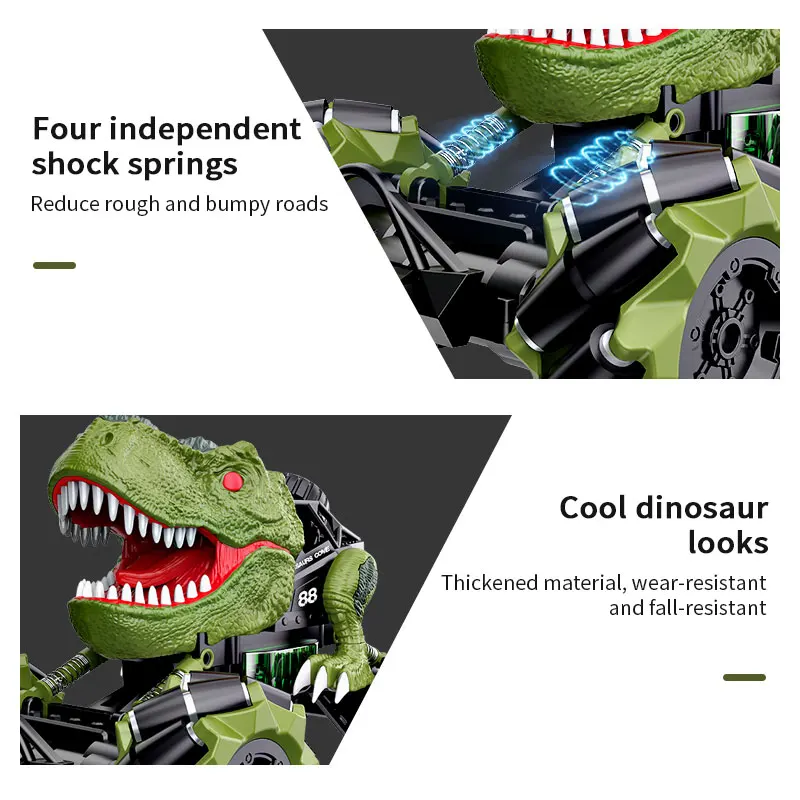 Spray Dinosaur Stunt RC Car 2.4G Kids Simulation Dinosaur Drift Remote Control Car