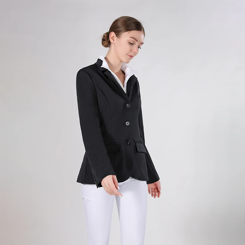 High Quality Women Show Jackets Breathable Soft Fabric Horse Riding Equestrian Performance Jackets Stretchy For Femme Rider