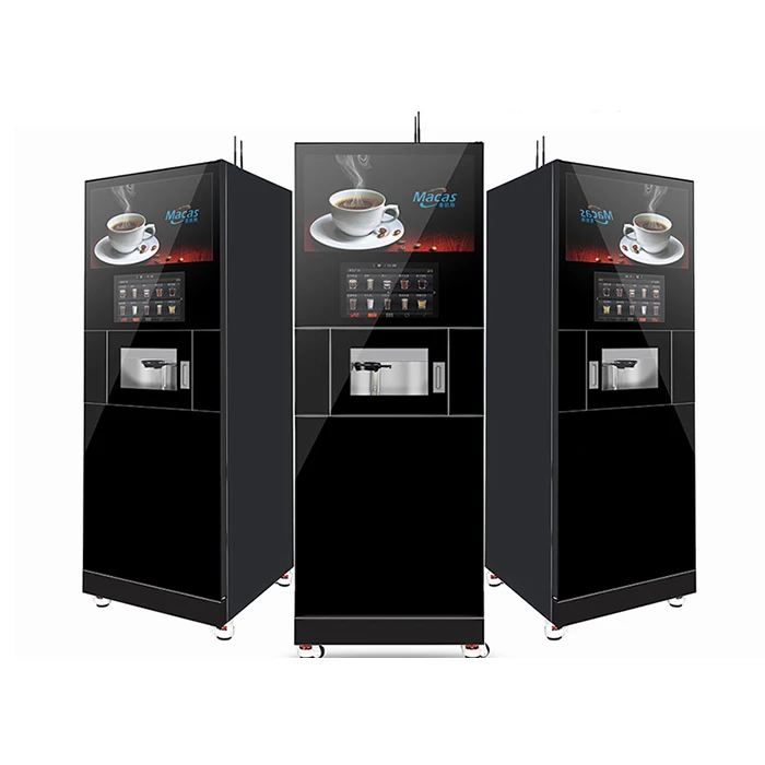 Commercial hot and cold tea coffee premix vending machine  self serve coffee machine