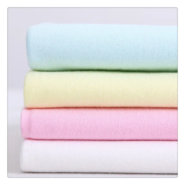 China Manufacture Wholesales Stocks Fast Delivery cotton tshirt fabric single jersey underwear sf001