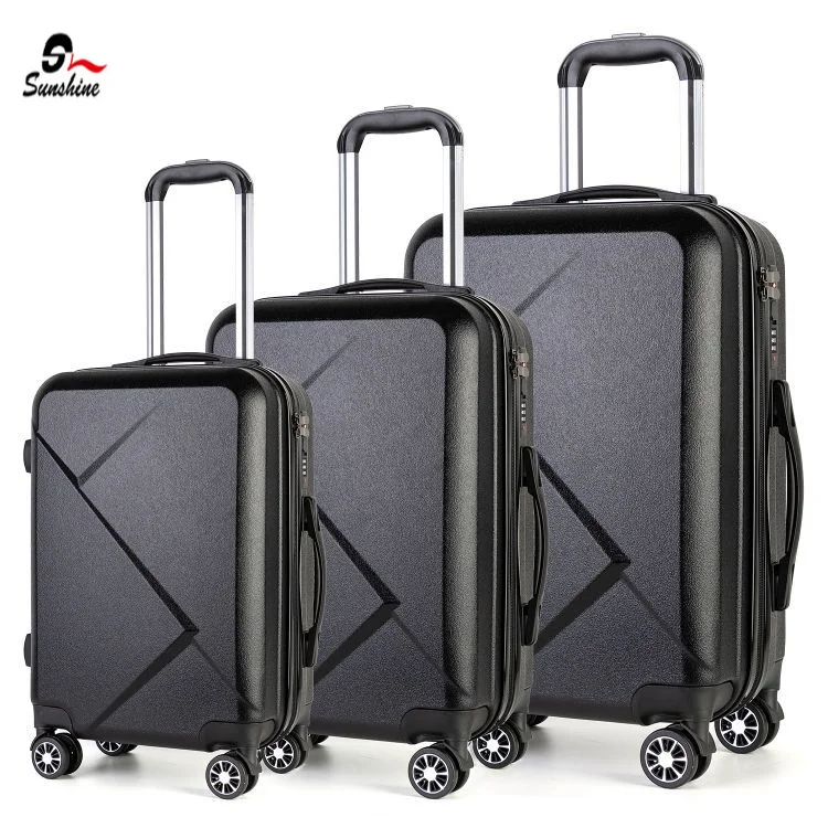 Abs 360 Degree Hard Side Travel Style Suitcases Trolley Luggage Bag Set