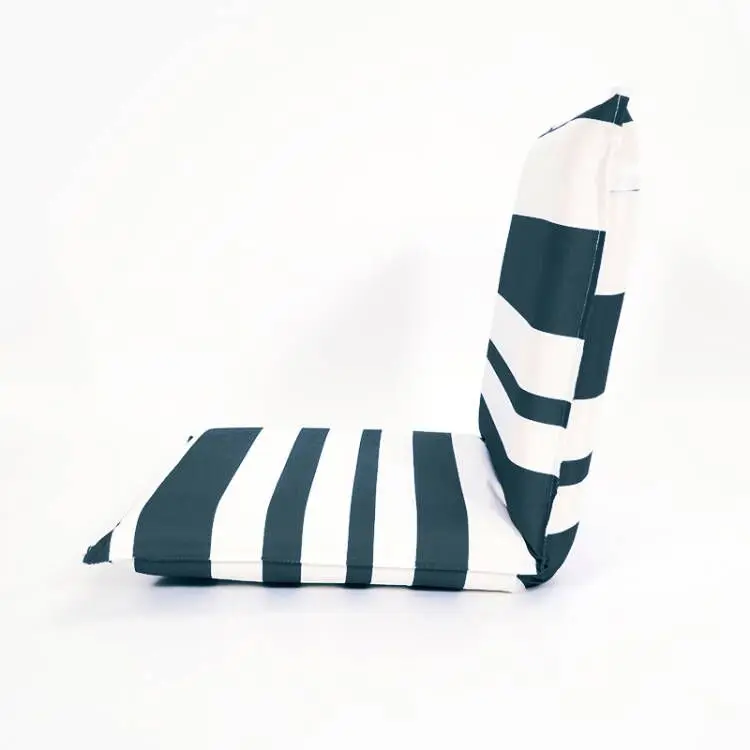 High Quality Custom Oxford Stripe Foldable Beach Chair Custom Adjustable Lazy Floor Beach Chair Outdoor Chair
