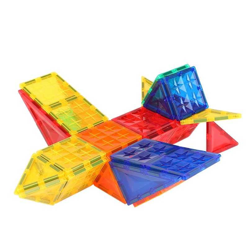 Gifts Magnetic Building Blocks Educational Toys Magnetic Tile Blocks for Sale 60 Pcs Slot Car Race Track Sets Color Box Packing