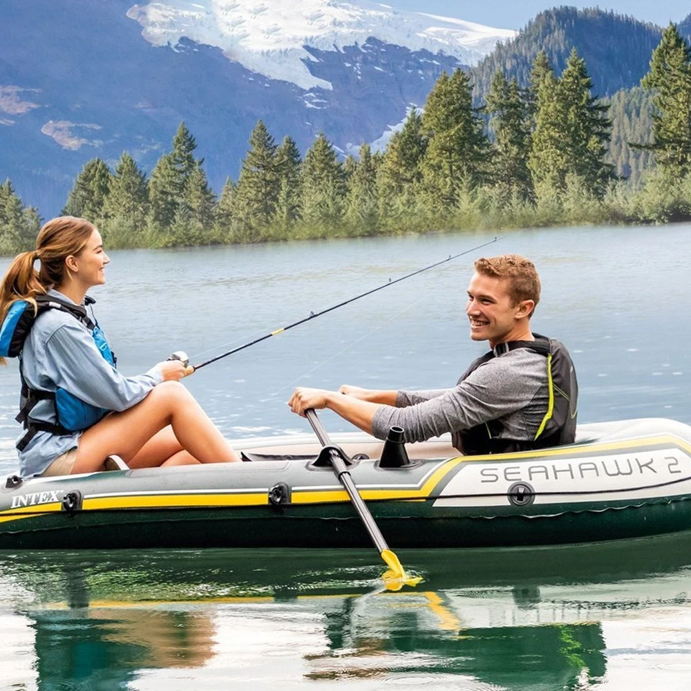 Wholesale price inflatable boat water sport fishing dinghy boat set 3-4 people inflatable boat float raft
