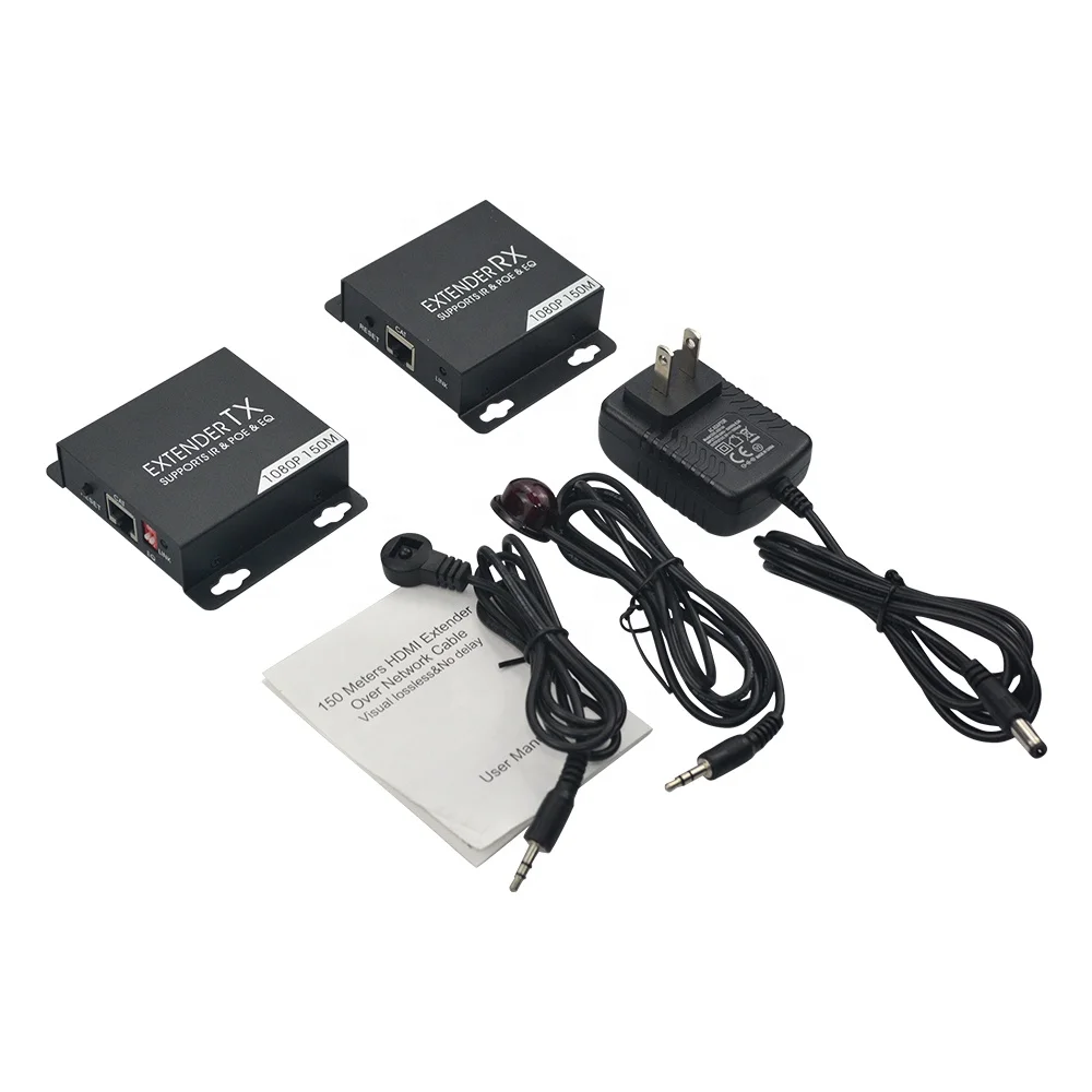  AOEYOO HDMI POC Ethernet 150 м удлинитель 492ft с ИК-пультом управления через один RJ45 Cat6/7 кабель передатчик и