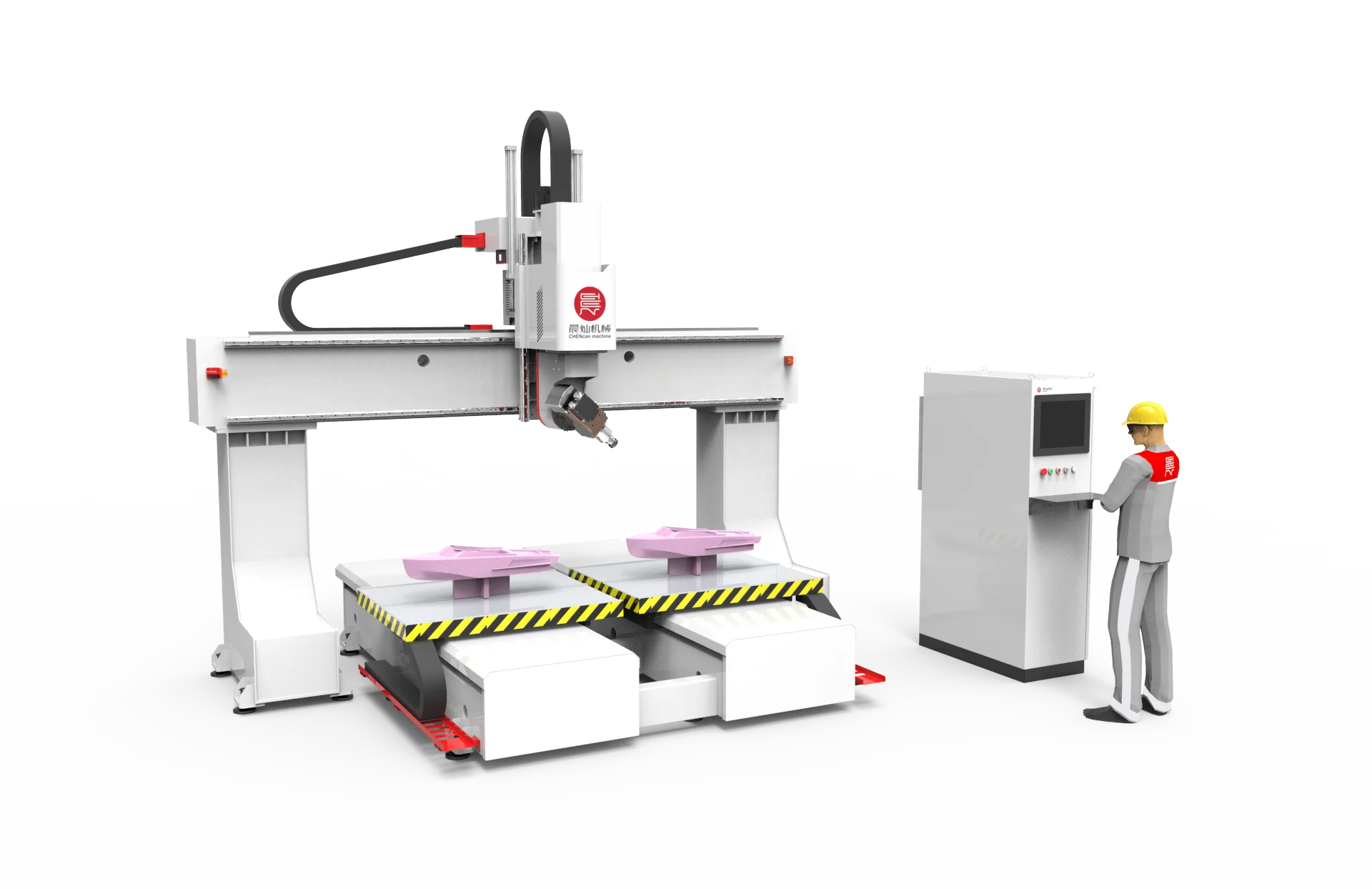5 axis cnc router used for styrofoam EPS foam molds patterns milling cnc machine 5 axis