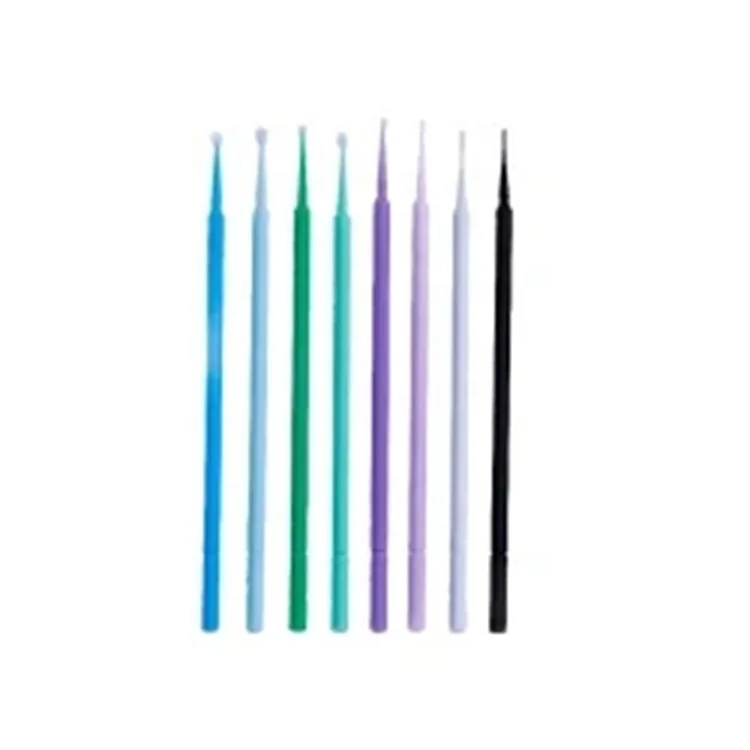 wholesale consumable 100pcs micro fiber tip brush dental disposable micro applicator brushes