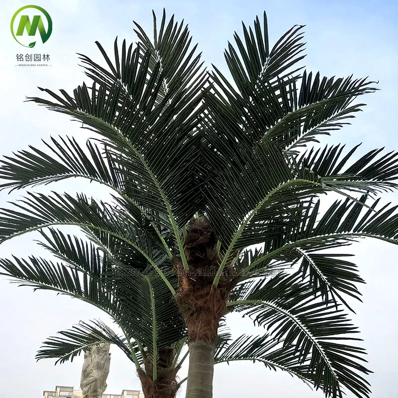 Good Price Palm Tree Artificial Fiberglass Artificial Coconut Palm Trees FOR Large Indoor Outdoor Beach Decorative
