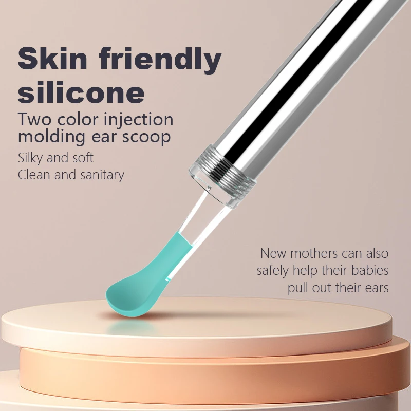 Custom Portable Ear Wax Remover HD Smart Wireless Visual Ear Cleaner With Camera