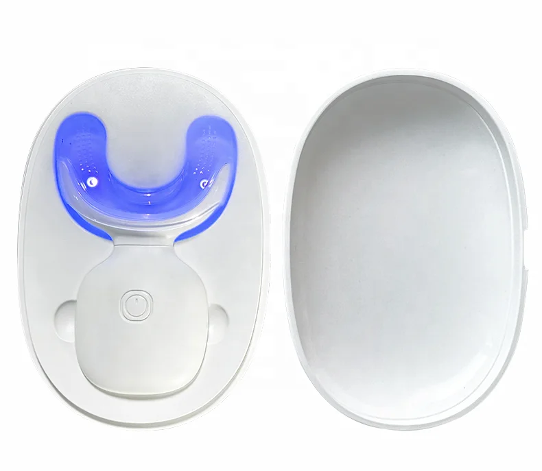 Teeth Dental Teeth Whitening Kits medical grade  405nm purple led light with Wireless charging disinfection case