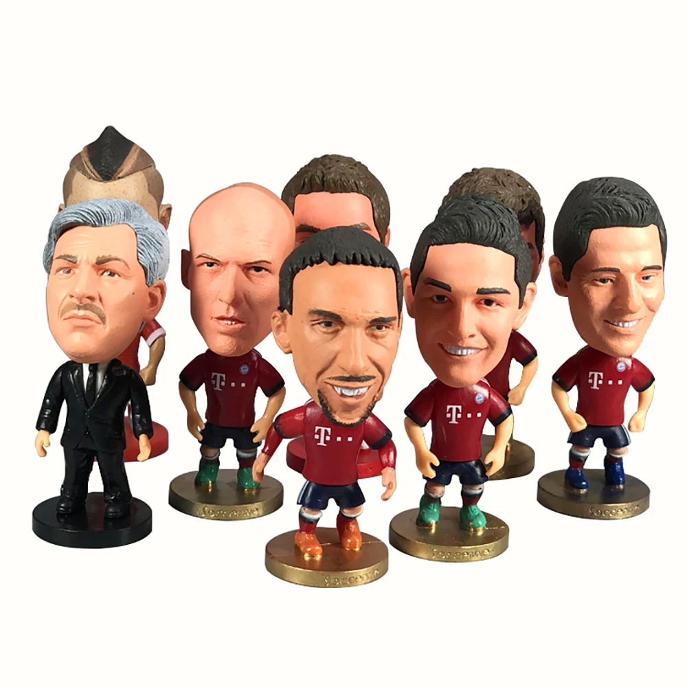 Football Player Star Prototype Action Figure Souvenir Gift Soccer Star Collection Dolls Toy for Football Fans
