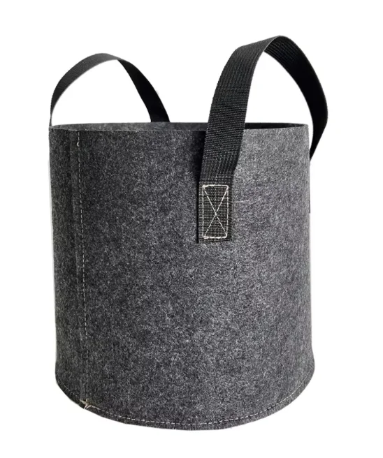 Wholesales garden supplies felt plant potato grow bags fabric growing nursery seedling bags 10 gallon flower fabric planter pot