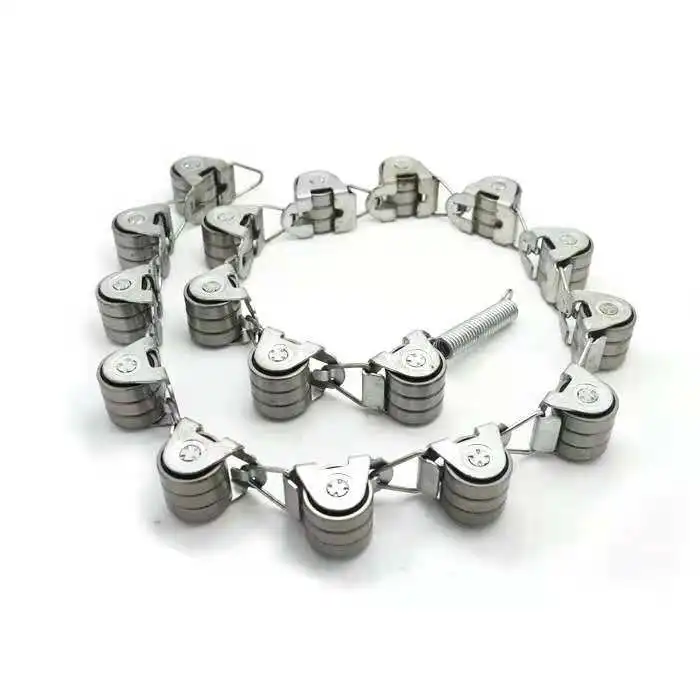 OT*S LINK  Escalator Slewing Chain 17-section Pulley Group Three bearing chains pitch 50.5/56mm  DAA332N3 Escalator reverse guid