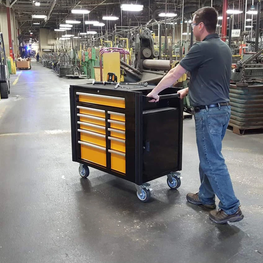 11 Drawers Rolling Tool Chest Cabinet High Capacity Tool Storage Cabinet With Wheels and Locking