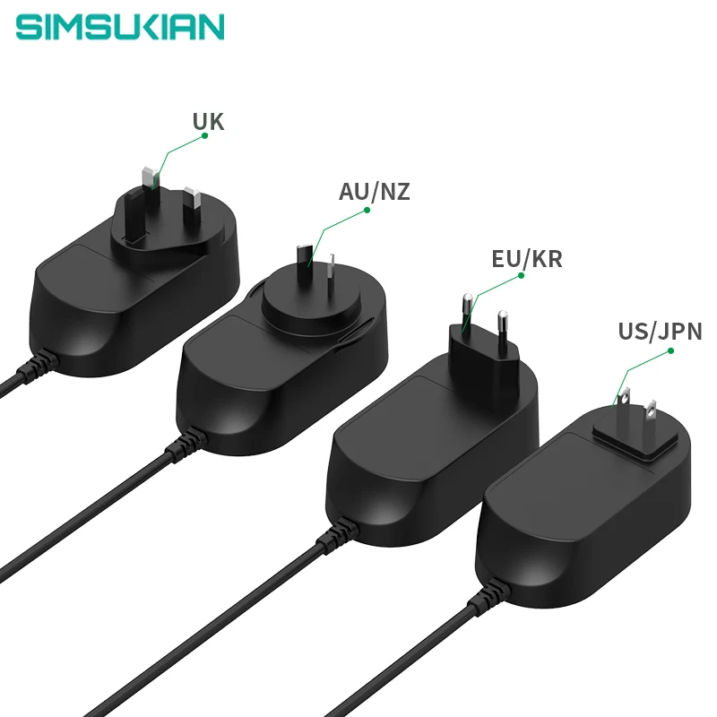multi country power adapter 12v 4a 24V 400MA WALL ADAPTER intertek adapters
