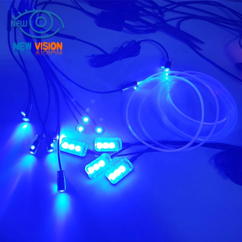 
Universal LED with 6M Car Interior Light Fiber Optic Strip Light 12V Decorative Atmosphere Lamp 
